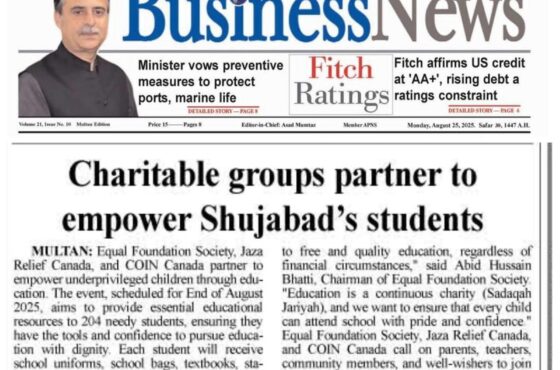 Charitable groups partner to empower Shujabad’s students